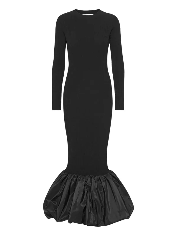 ROTATE BIRGER CHRISTENSEN cut-out long-sleeve Dress | Black | FARFETCH