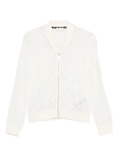 LIU JO lace zip-front cardigan