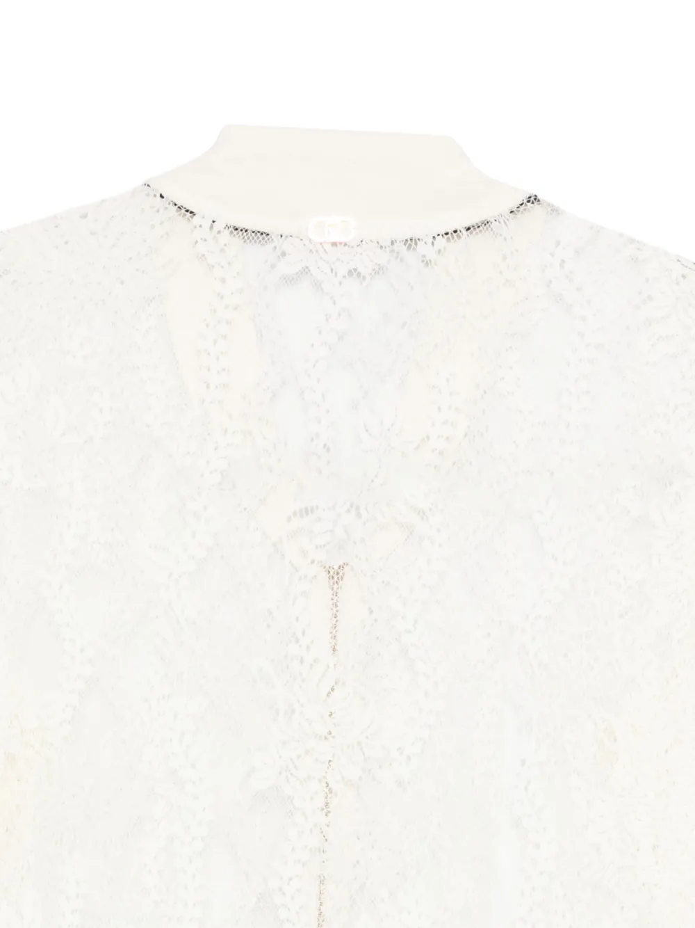 Liu •jo Lace Zip-front Cardigan In White