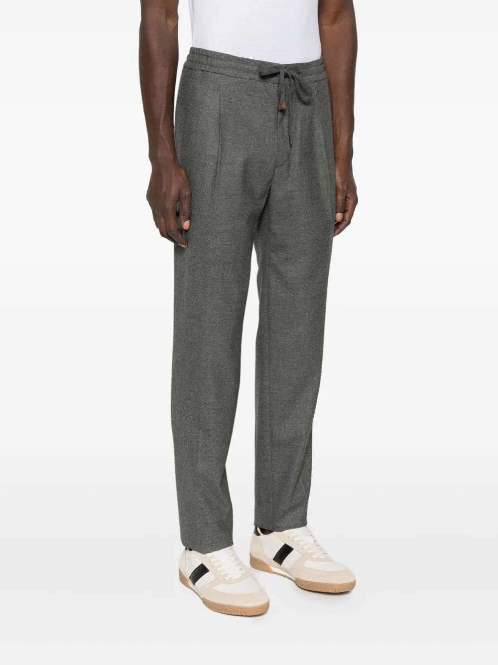 Incotex Pleat-detail Trousers In Gray