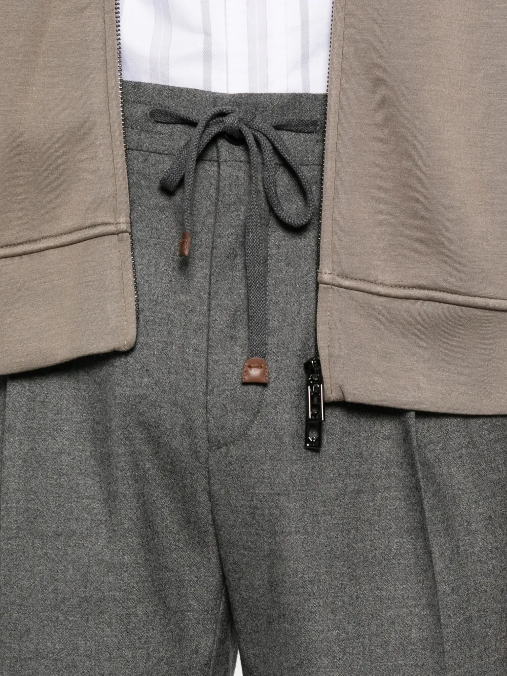 Incotex Pleat-detail Trousers In Gray