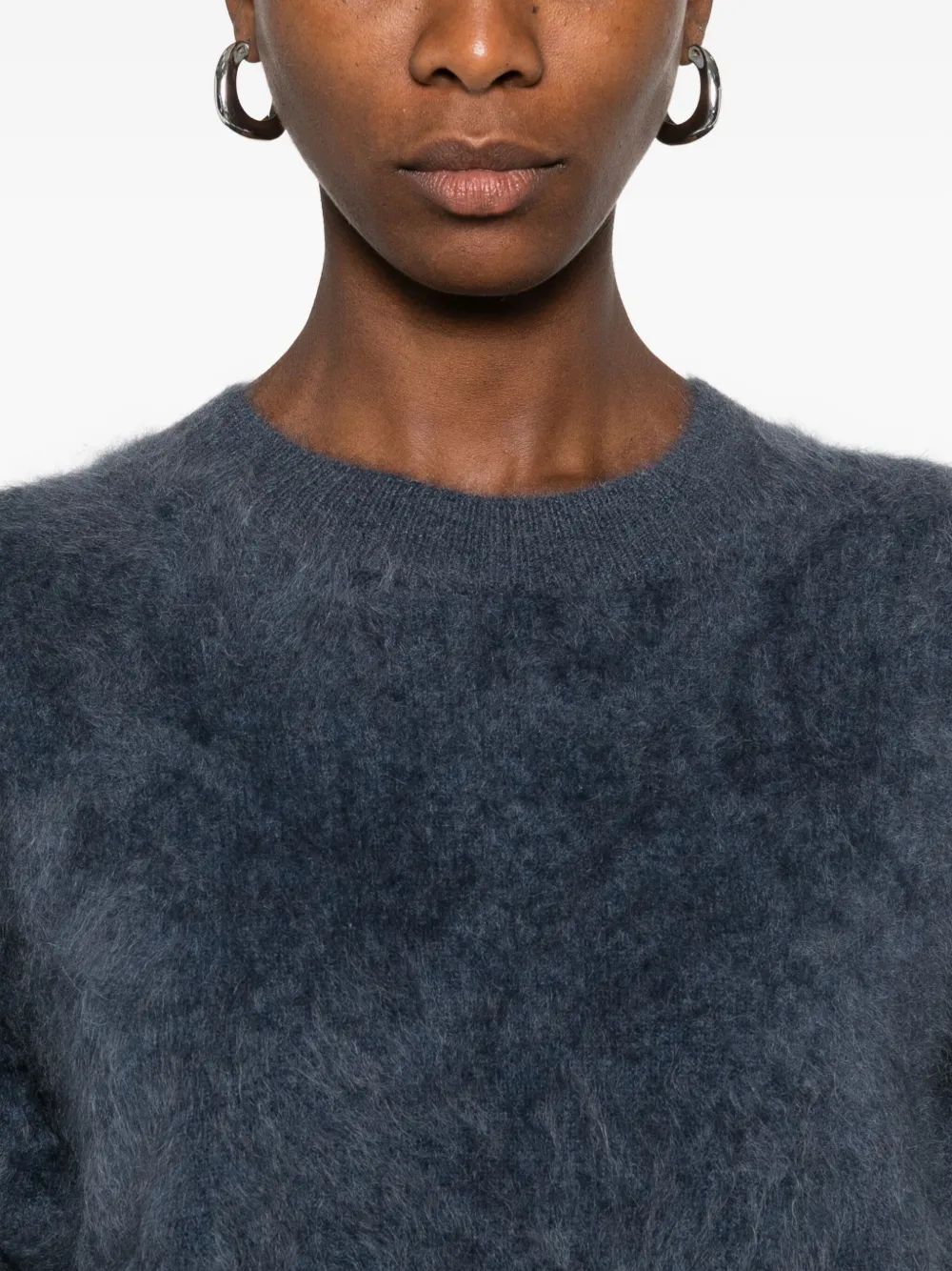 Lisa Yang Puff-sleeve Cashmere Sweater In Blue