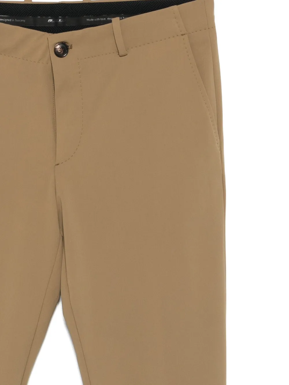 RRD Straight broek met knopen Bruin