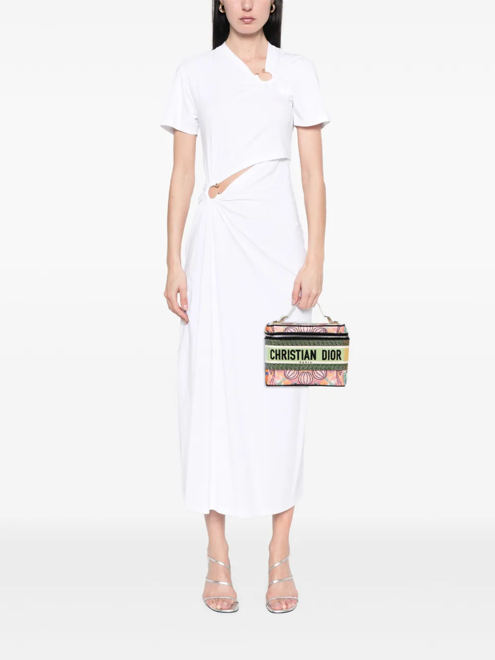 Christian Dior Pre-Owned شنطة مستحضرات تجميل 'كانفا ديور إن لايتس ديورترافل كايس' مطرزة 2020 | كلاسيكيات | Image 2
