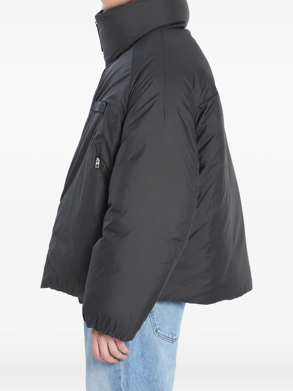 Jacquemus Quilted Jacket With High Collar And Pockets In Multi