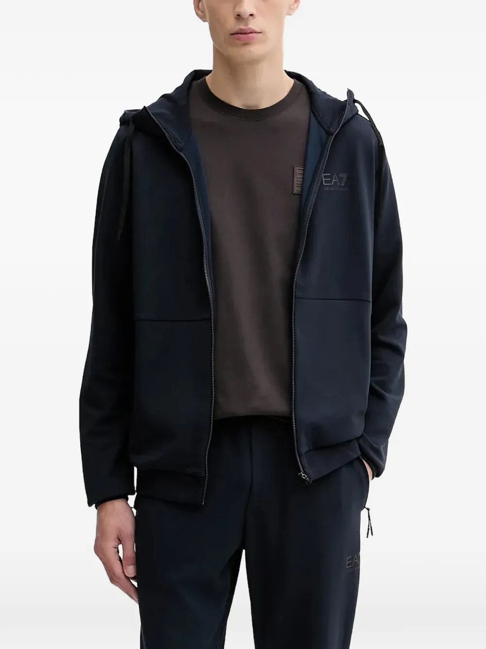 Ea7 Emporio Armani logo-detail drawstring tracksuit set (set of two) | Blue | Image 1