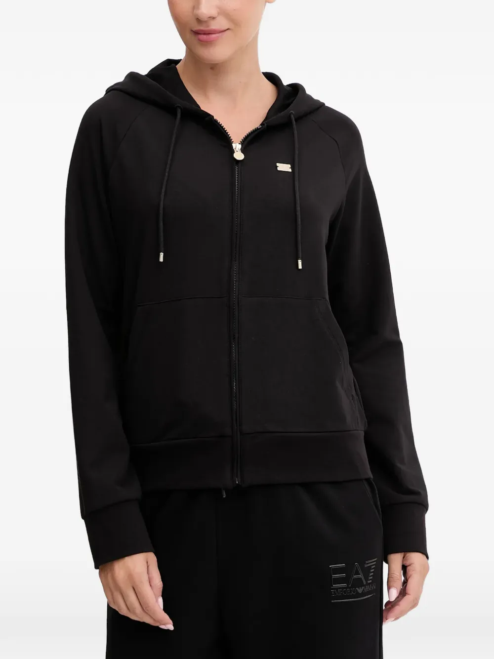 Ea7 Emporio Armani Core Lady zip-up hoodie - Nero