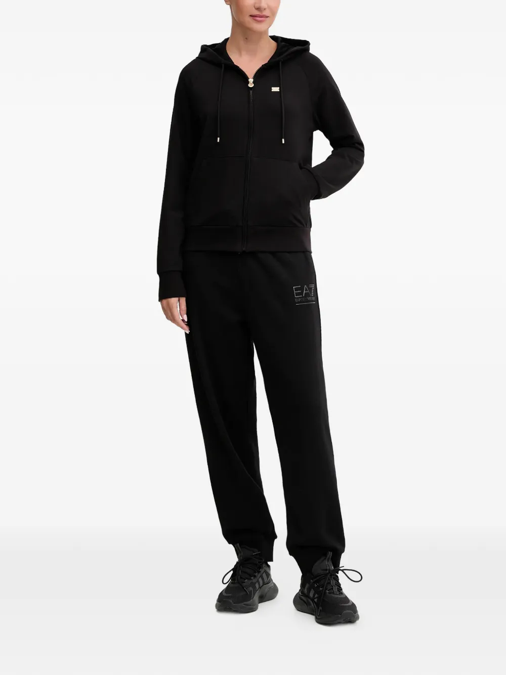 Ea7 Emporio Armani Core Lady zip-up hoodie - Zwart