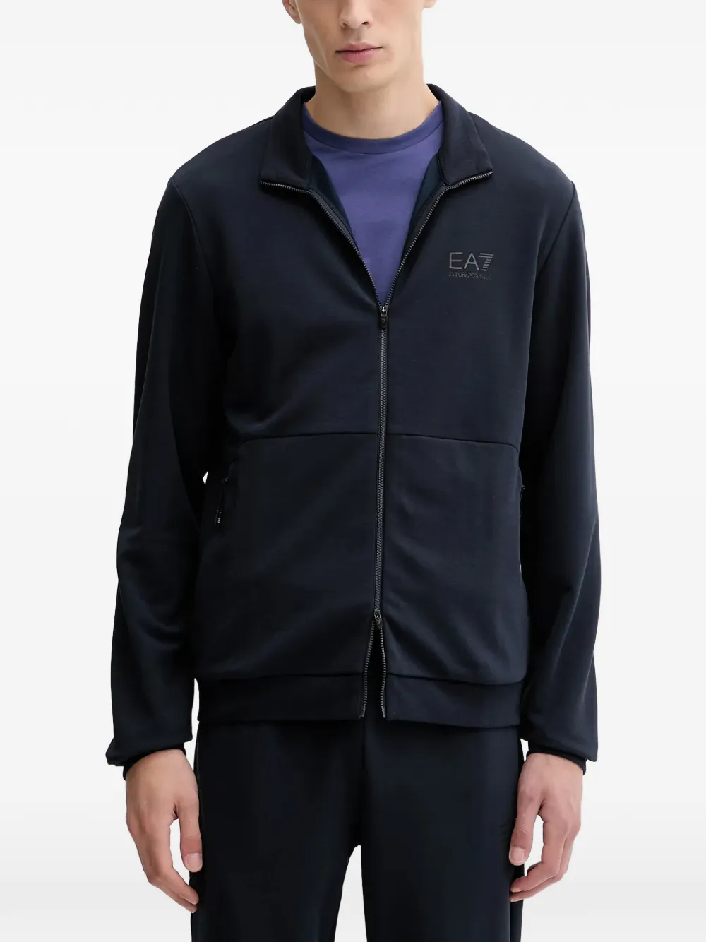 Ea7 Emporio Armani logo-detail drawstring tracksuit set (set of two) | Blue | Image 1