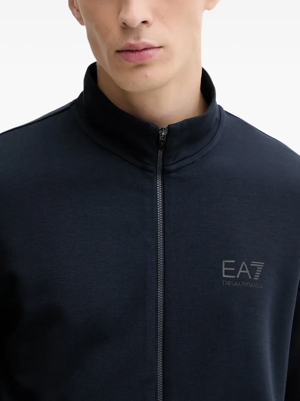 Ea7 Emporio Armani logo-detail drawstring tracksuit set (set of two) Blauw