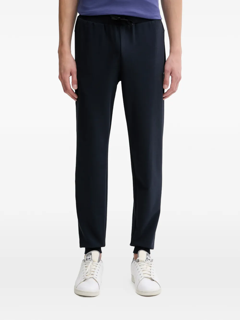 Ea7 Emporio Armani logo-detail drawstring tracksuit set (set of two) Blauw