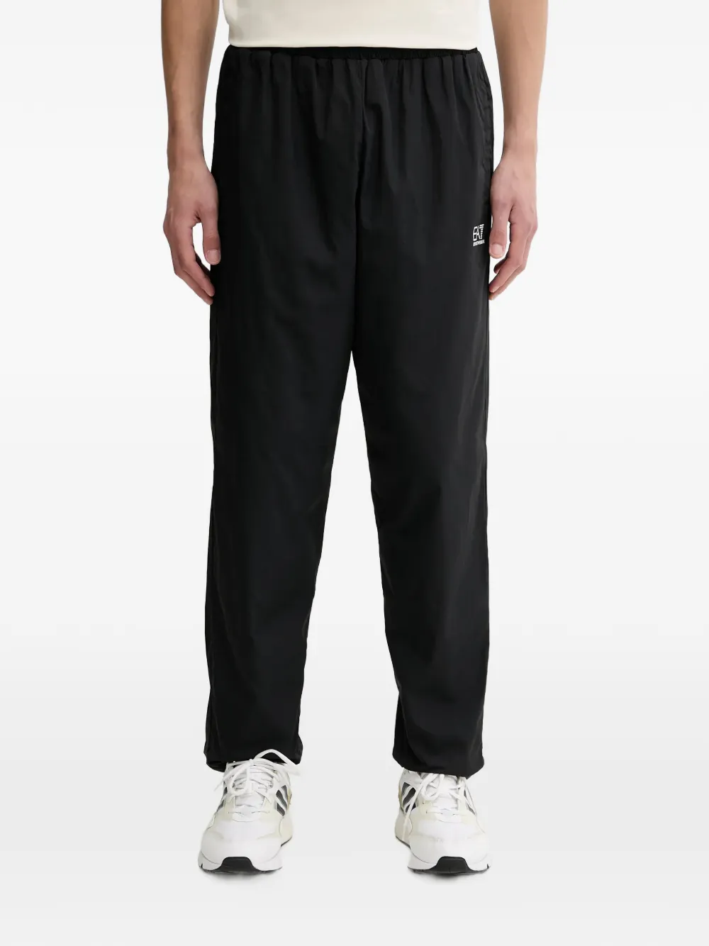 Ea7 Core Identity Zip-up Logo Tracksuit In Black