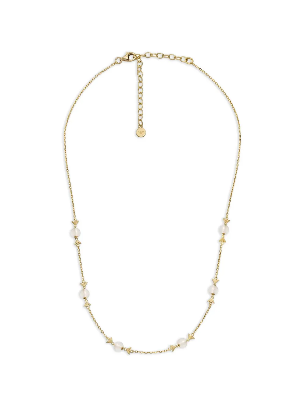 Emporio Armani - Halsketting met adelaar-bedel - dames - metaal - Eén maat - Goud