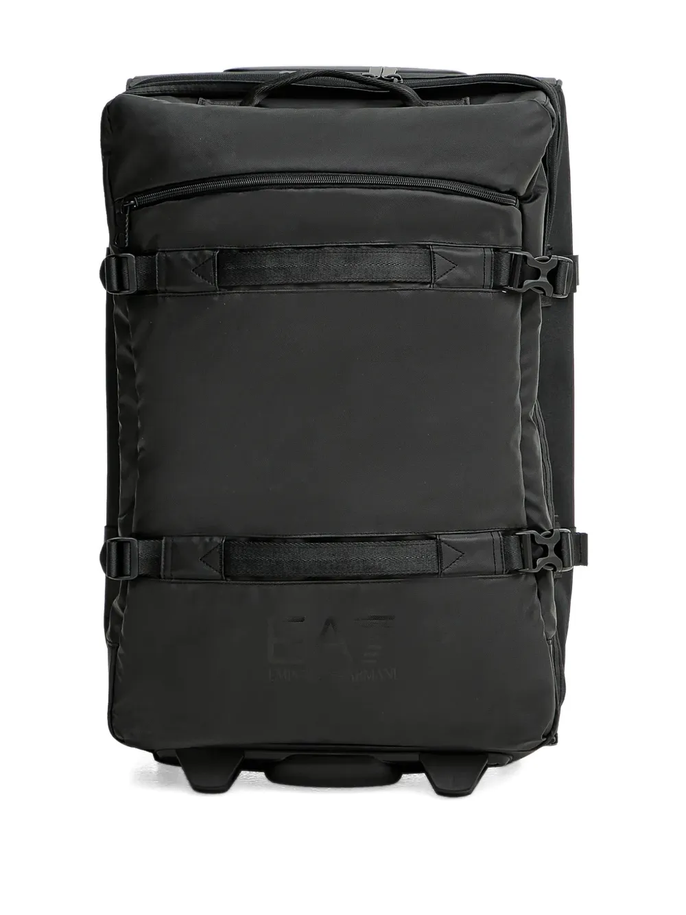 Ea7 Emporio Armani logo-detail top-handle luggage Zwart