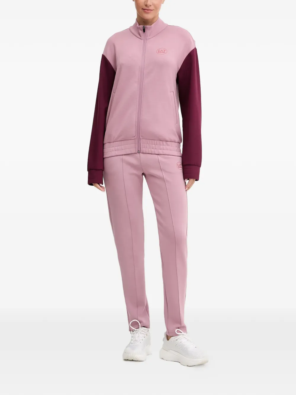 Ea7 Emporio Armani Tennis Pro zip-up logo tracksuit - Roze
