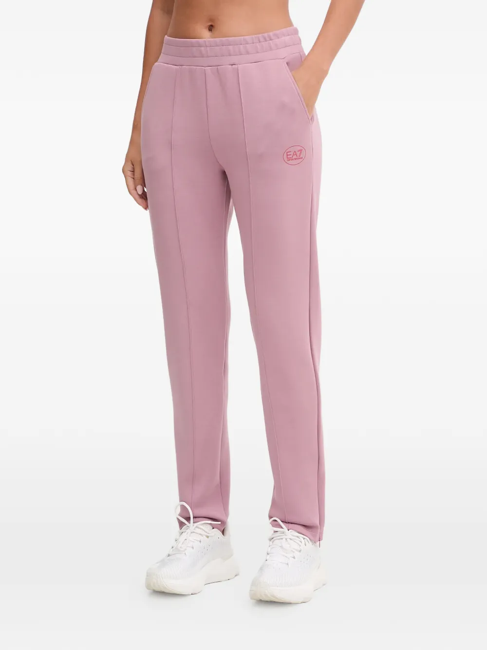 Ea7 Tennis Pro Zip-up Logo Tracksuit In Pink