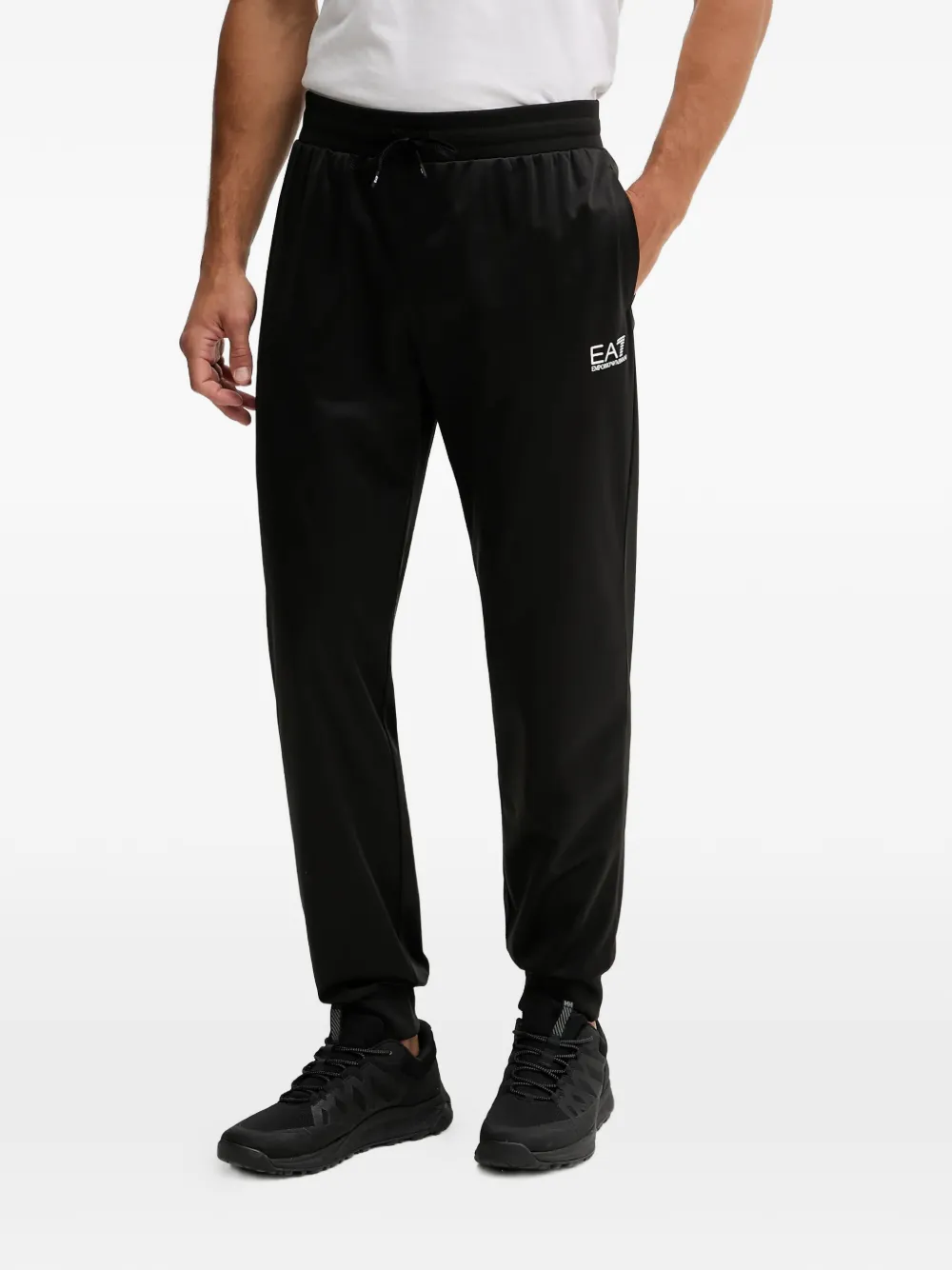 Ea7 Logo-detail Track Pant Set (set Of Two) In Black
