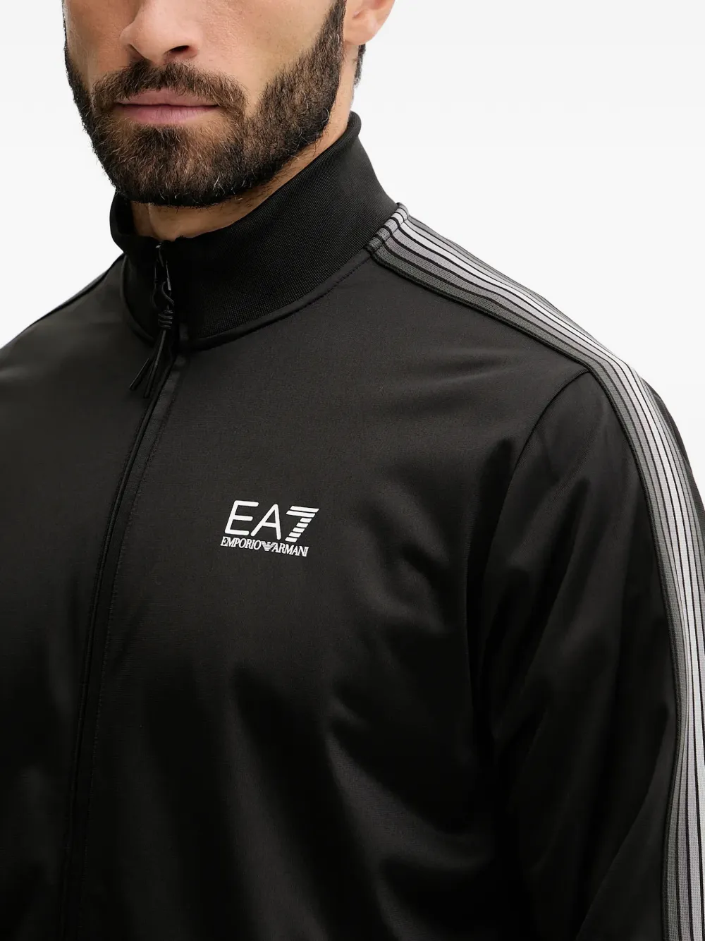Ea7 Logo-detail Track Pant Set (set Of Two) In Black