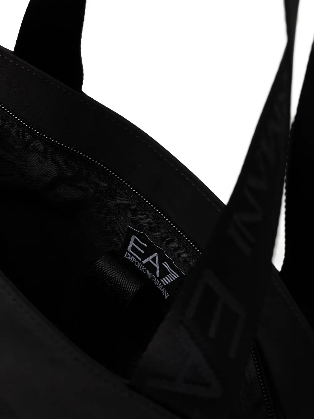 Ea7 Emporio Armani top-zip tote bag Zwart