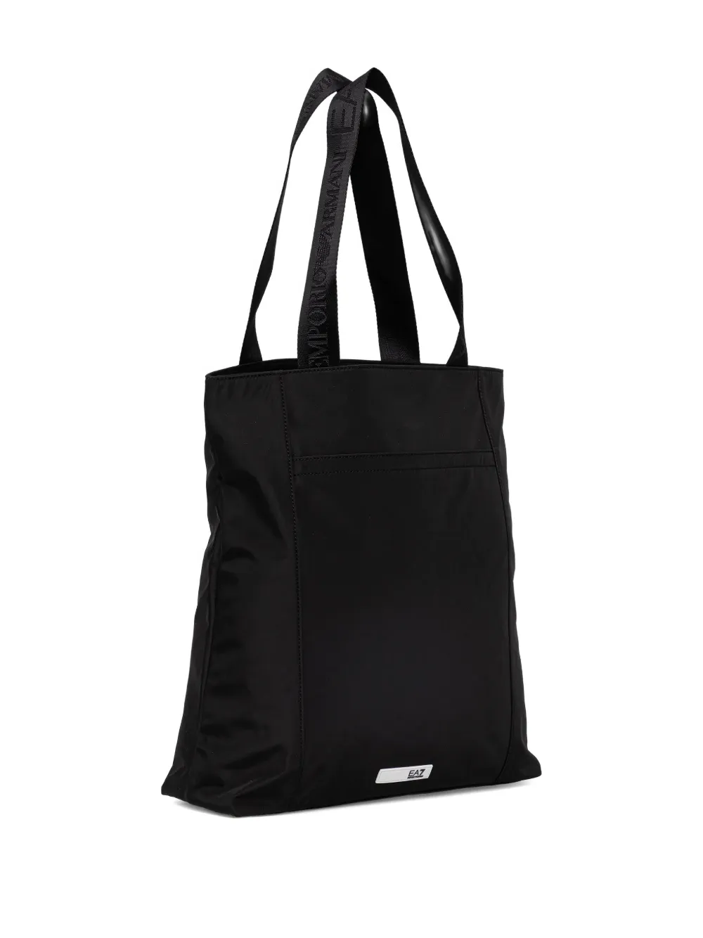 Ea7 Emporio Armani top-zip tote bag - Zwart