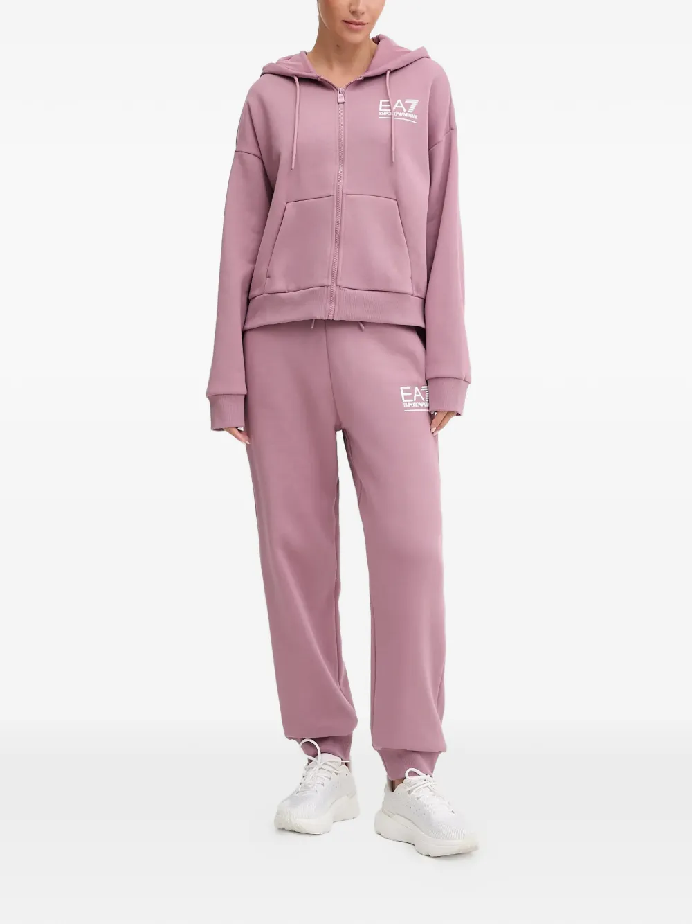 Ea7 Logo-detail Tracksuit Set (set Of Two) In Pink