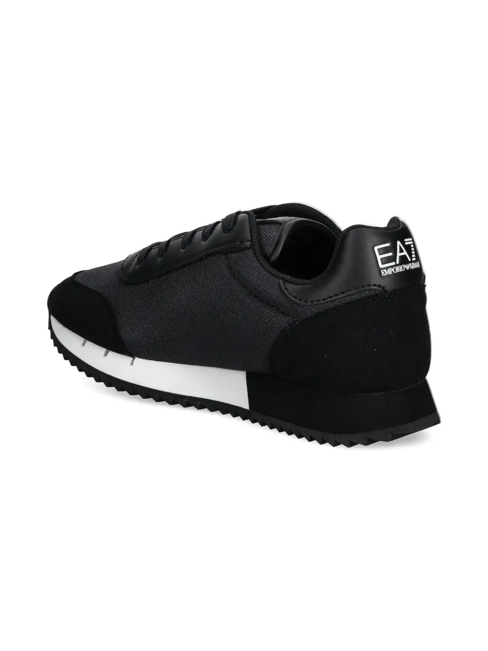 Ea7 Logo-print Sneakers In Black
