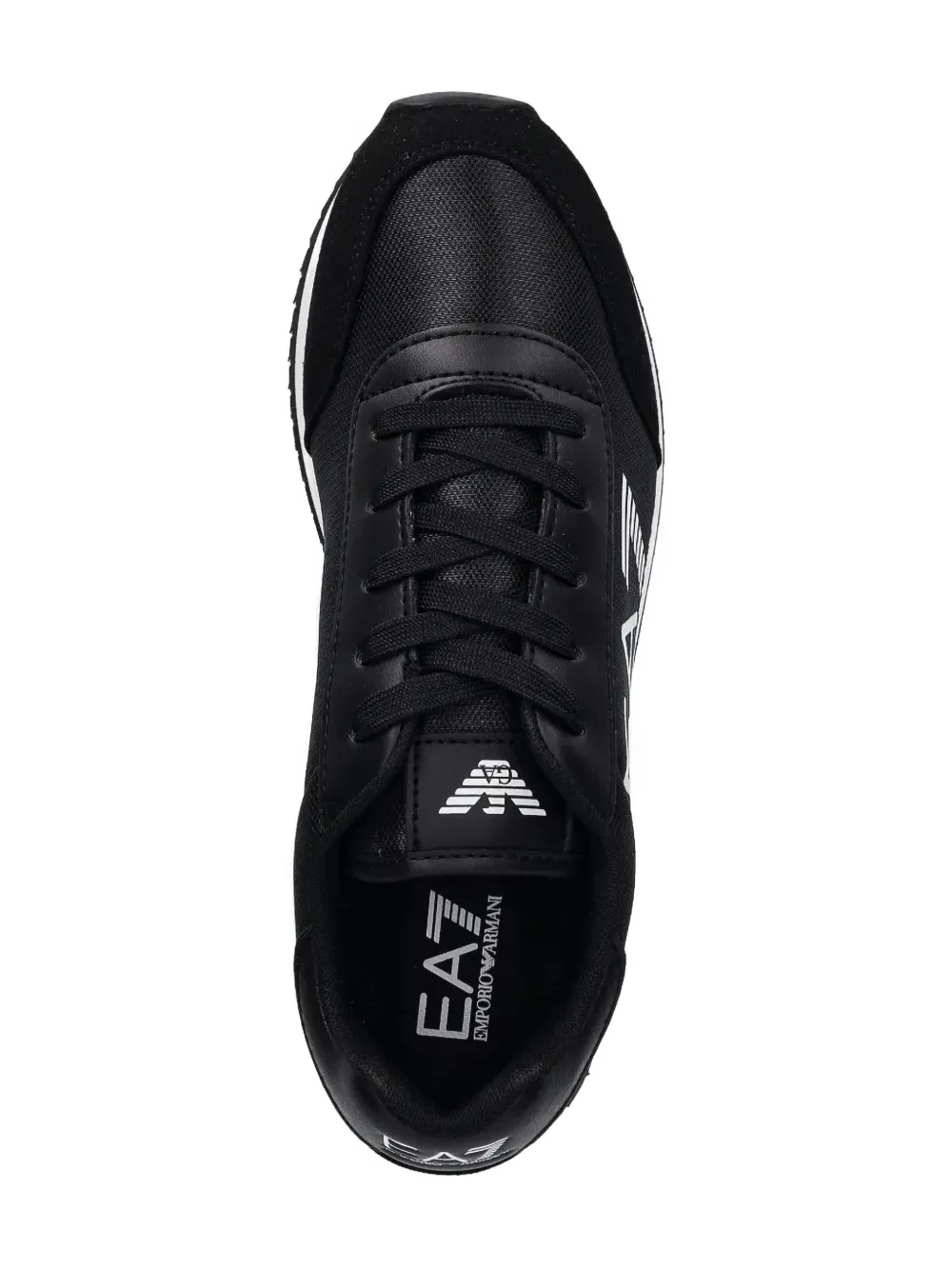Ea7 Logo-print Sneakers In Black