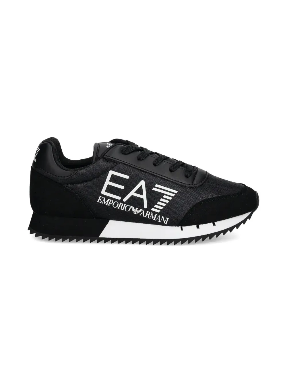 Ea7 Logo-print Sneakers In Black