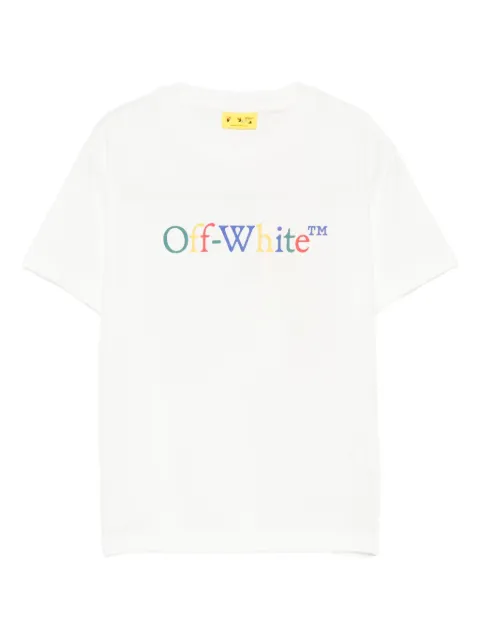 Off-White Kids playera manga corta con logo estampado