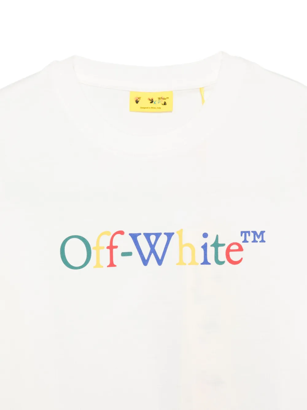 Off-White Kids T-shirt met logoprint Wit