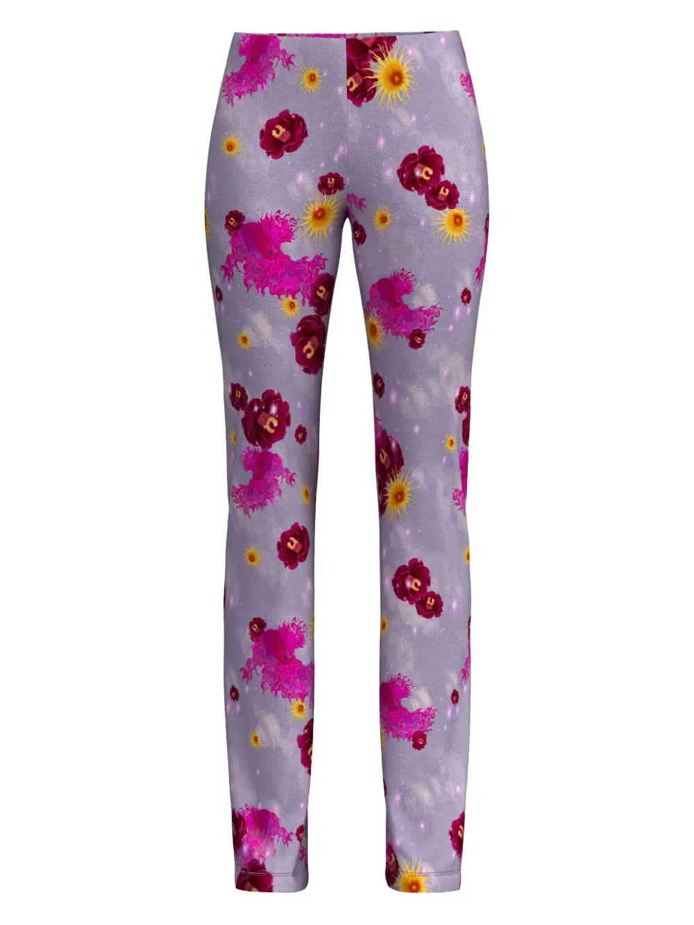 Maccapani Floral-print Trousers In Multi