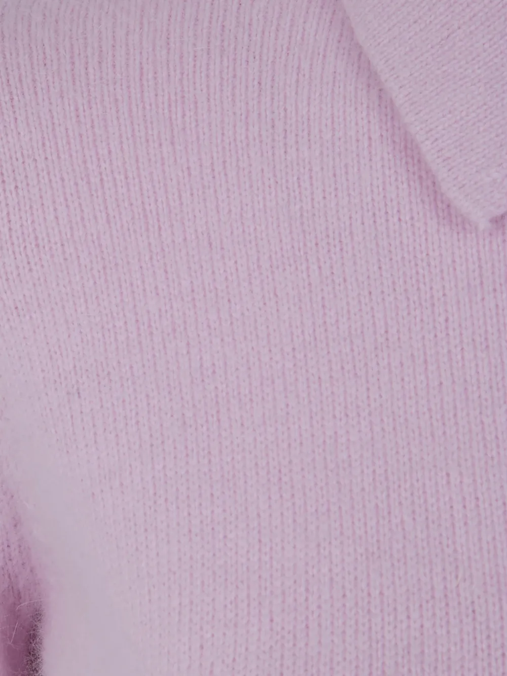 TWINSET Geribbeld poloshirt Roze