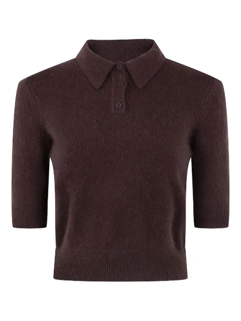 TWINSET polo-neck short-sleeve top