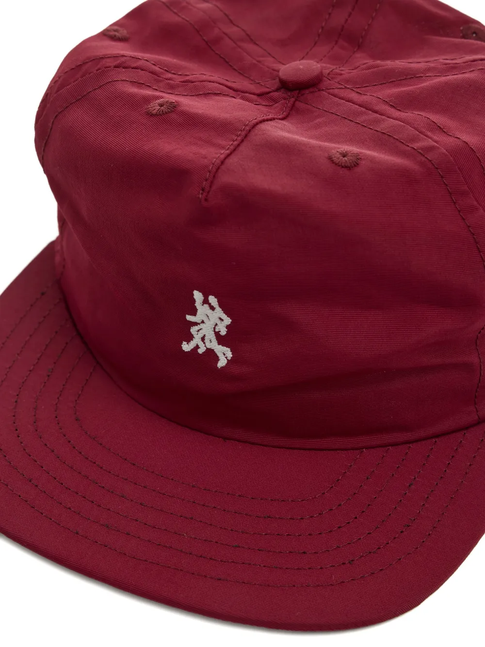 District Vision Panelled Cap In Red