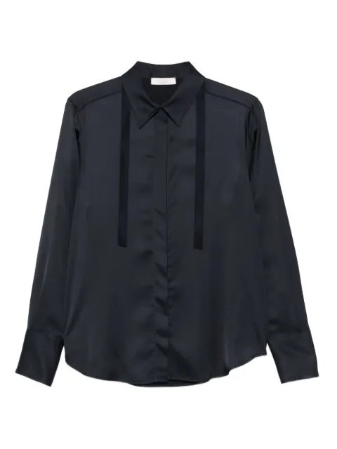 Incotex ribbon-detail long-sleeve shirt