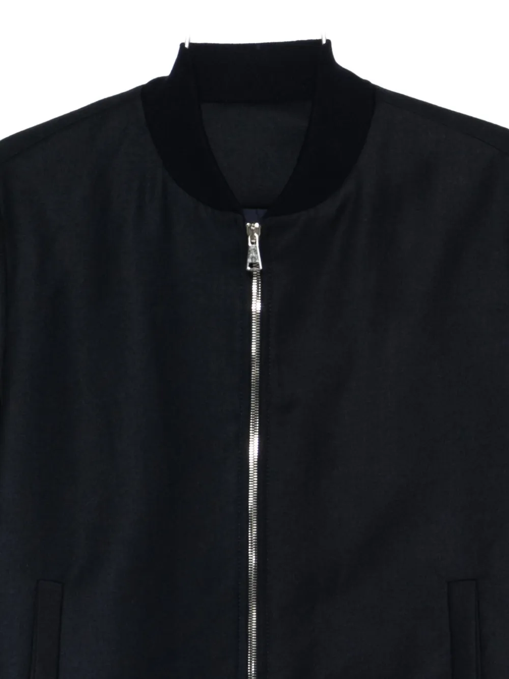 Costumein Zip-front Bomber Jacket In Black