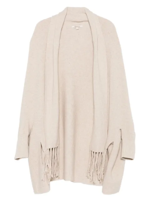Barbour fringe-detail shawl-collar cardigan