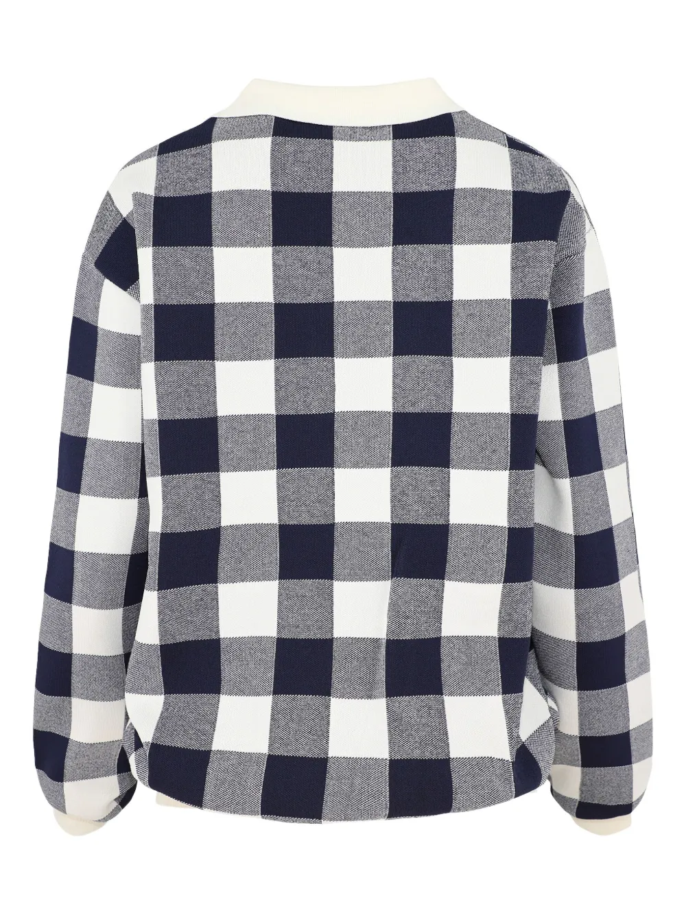 Seroya gingham-pattern polo top - Wit