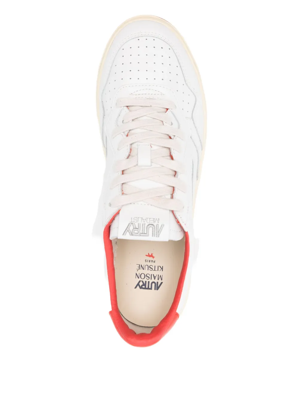 Maison Kitsuné X Autry Medalist Sneakers In White