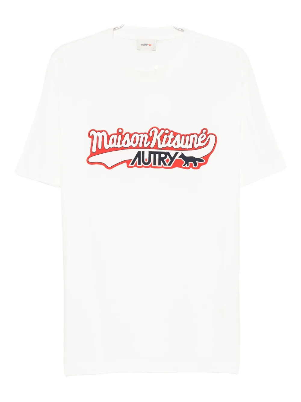 Maison Kitsuné logo-print t-shirt - ホワイト Maison Kitsuné logo-print t-shirt - ホワイト