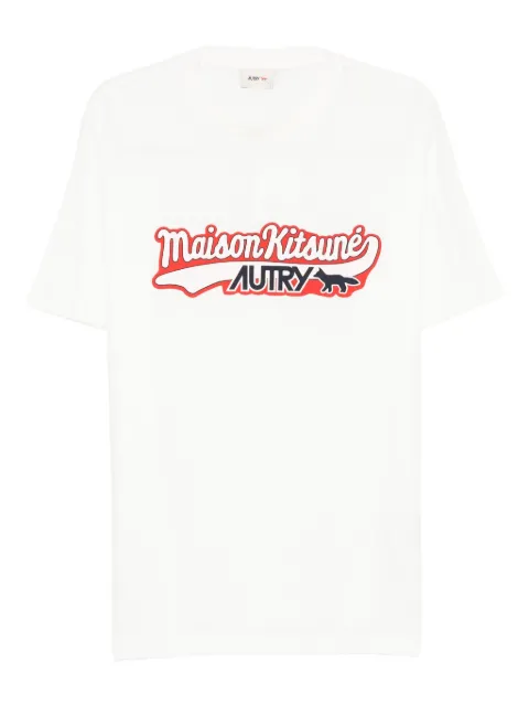Maison Kitsuné logo-print t-shirt