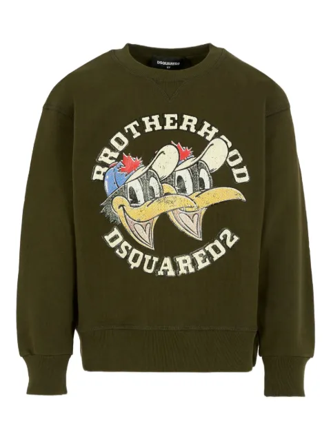 DSQUARED2 KIDS Brotherhood-print cotton sweatshirt