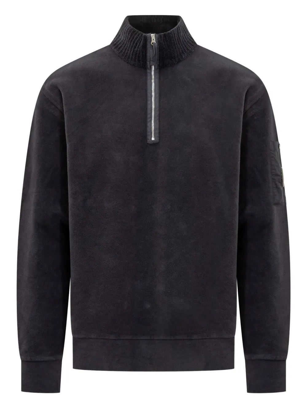 C.P. Company sudadera con medio cierre y detalle Lens | negro | Image 1