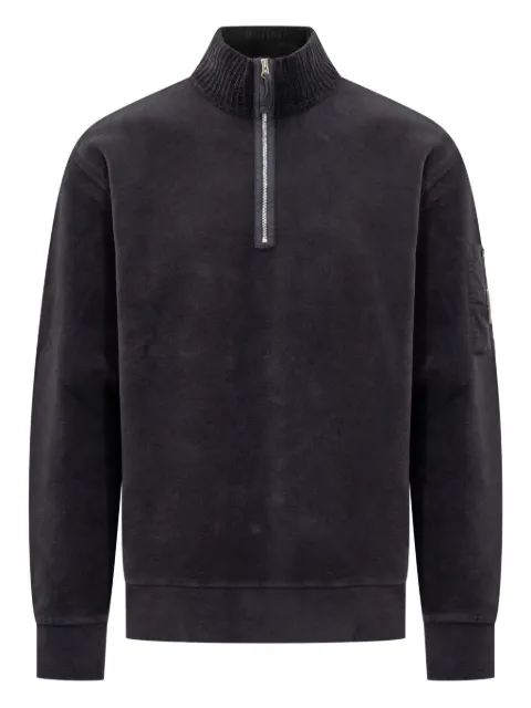 C.P. Company sudadera con medio cierre y detalle Lens