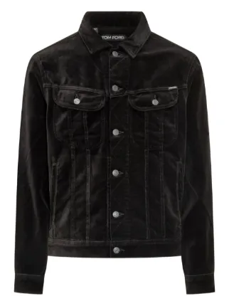 BELVET Washed Black Denim Jacket Washed black denim jacket - Fluff