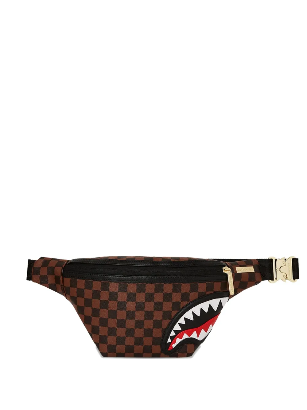 Sprayground Check-pattern Belt Bag In Brown