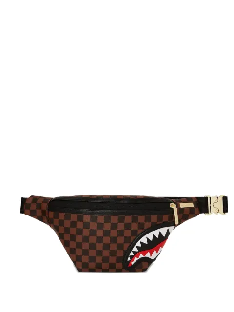Sprayground check-pattern belt bag