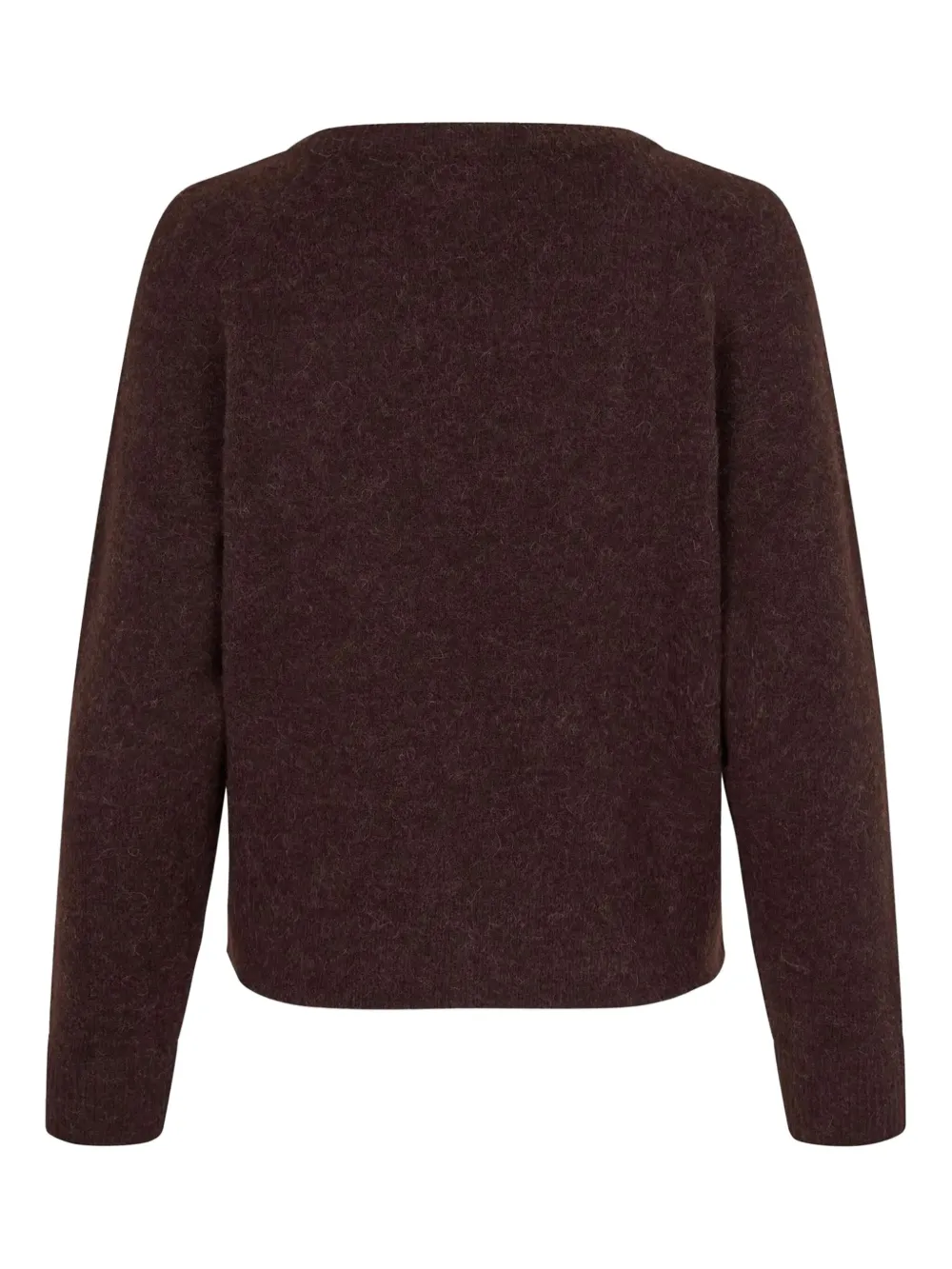 Samsoe & Samsoe Nor O-n Round-neck Sweater In Brown