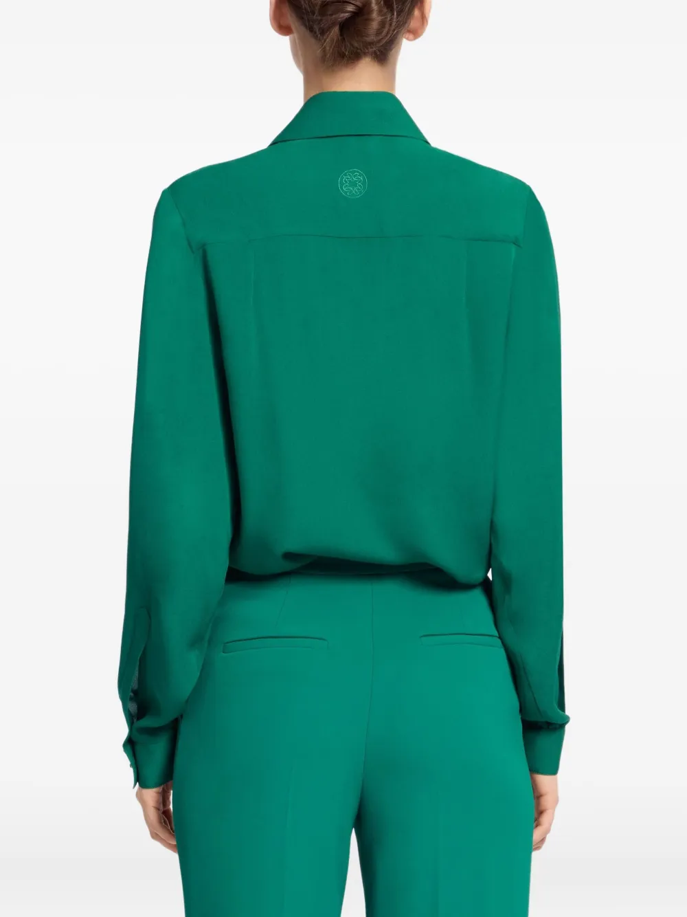 Elie Saab silk shirt - Groen