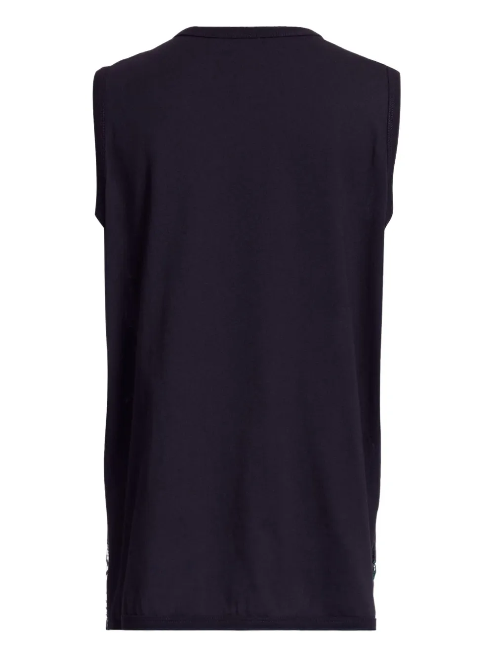 Elie Saab Macramé top met bloemen Zwart